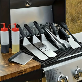 Kit Profissional de Churrasco e Chapa com 18 Peças