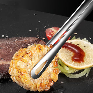 Pinça de Aço Inox Profissional para Churrasco e Cozinha
