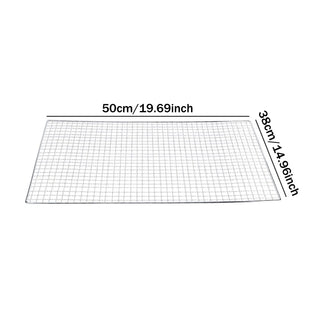Grelha de Arame para Churrasco – Kit com 2 Peças em Aço Galvanizado