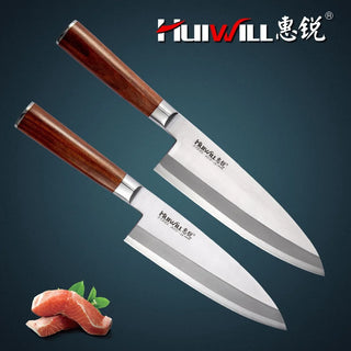 Faca Profissional Huiwill para Churrasco e Cozinha em Aço Inoxidável