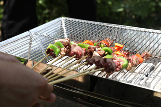 Churrasqueira Dobrável Portátil em Aço Inoxidável para Camping e Churrasco