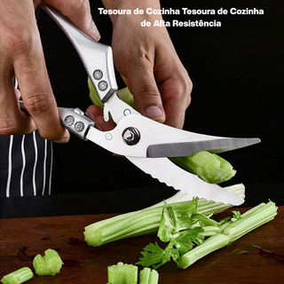 Tesoura de Churrasco Profissional em Aço Inoxidável