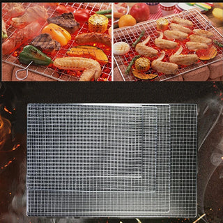 Grelha de Aço Inoxidável para Churrasco 4 Tamanhos