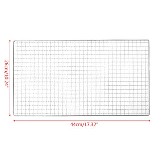 Grelha de Aço Inox para Churrasco 34x22cm