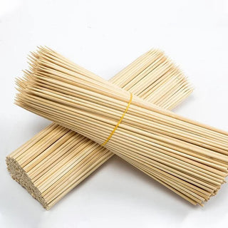 Espetos de Bambu Natural para Churrasco 90 Unidades