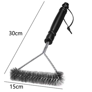Escova de Aço Inoxidável para Limpeza de Grelha