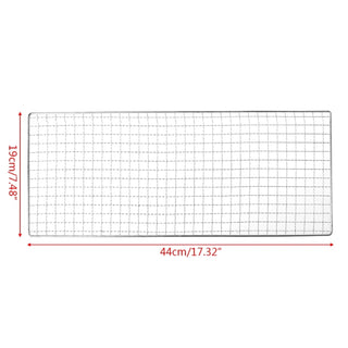 Grelha de Aço Inox para Churrasco 34x22cm