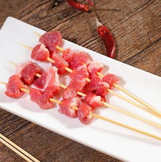 Espetos de Bambu Natural para Churrasco 90 Unidades