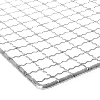 Grelha de Aço Inox para Churrasco 34x22cm