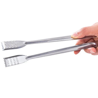 Pinça de Aço Inox Multiuso para Churrasco e Cozinha
