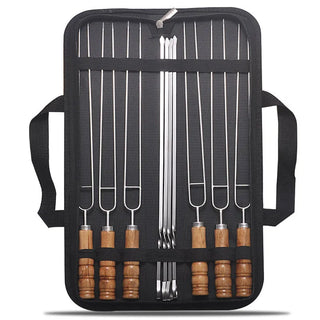 Kit de Espetos para Churrasco em Aço Inoxidável