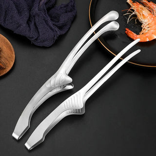 Pinça de Aço Inox para Camarão e Frutos do Mar 25,7cm