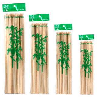 Espetos de Bambu Natural para Churrasco 90 Unidades