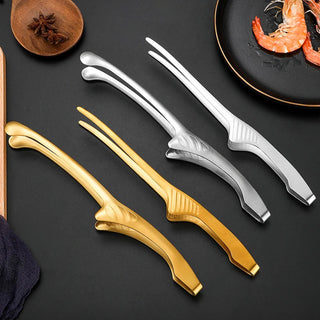 Pinça de Aço Inox para Camarão e Frutos do Mar 25,7cm