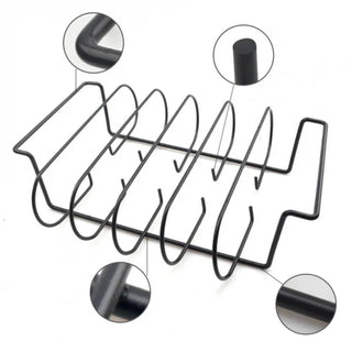 Suporte para Costela e Carnes em Aço para Churrasco