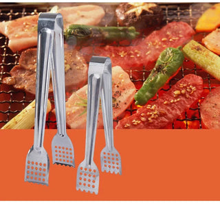 Pinça de Aço Inox Multiuso para Churrasco e Cozinha