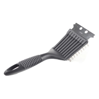 Escova de Limpeza para Churrasqueira com Cerdas de Aço Inox
