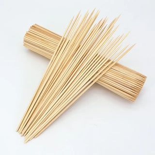 Espetos de Bambu Natural para Churrasco 90 Unidades