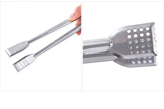 Pinça de Aço Inox Multiuso para Churrasco e Cozinha