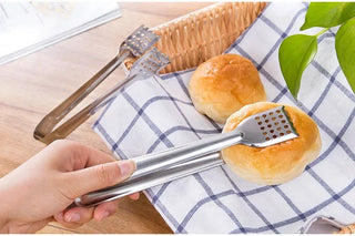 Pinça de Aço Inox Multiuso para Churrasco e Cozinha