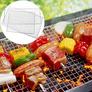 Grelha de Aço Inox para Churrasco 34x22cm