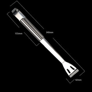 Kit Utensílios para Churrasco Profissional em Aço Inox com Bolsa