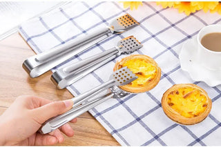 Pinça de Aço Inox Multiuso para Churrasco e Cozinha