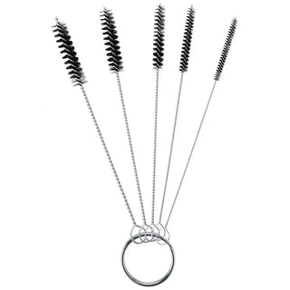 Escova 3 em 1 para Limpeza de Churrasqueira com Cerdas em Aço Inox Trançado