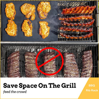 Suporte para Costela e Carnes em Aço para Churrasco