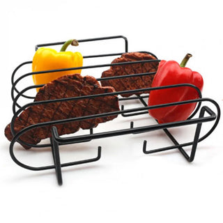 Suporte para Costela e Carnes em Aço para Churrasco