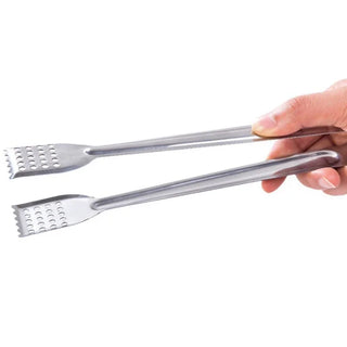 Pinça de Aço Inox Multiuso para Churrasco e Cozinha