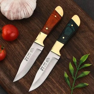 Faca para Churrasco e Cozinha Profissional com Bainha de Couro