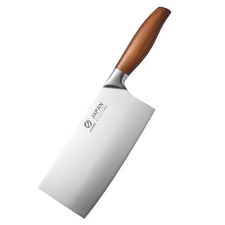 Faca De Japonês Nakiri Profissional em Aço Inox com Cabo de Madeira