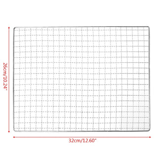 Grelha de Aço Inox para Churrasco 34x22cm