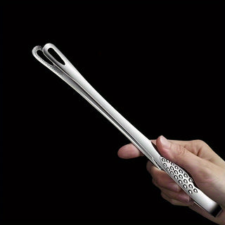 Pinça de Aço Inox Profissional para Churrasco e Cozinha