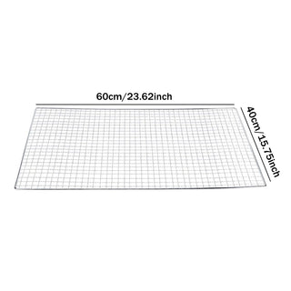 Grelha de Arame para Churrasco – Kit com 2 Peças em Aço Galvanizado