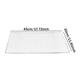 Grelha de Arame para Churrasco – Kit com 2 Peças em Aço Galvanizado